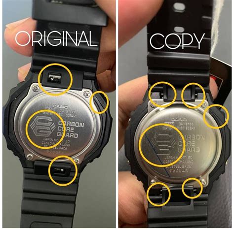 what does a fake g-shock watch look like|g shock counterfeit vs real.